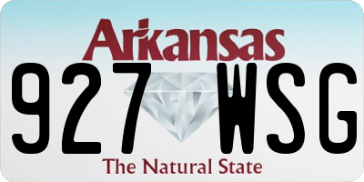 AR license plate 927WSG