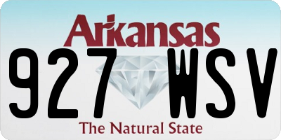 AR license plate 927WSV