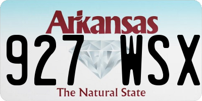 AR license plate 927WSX