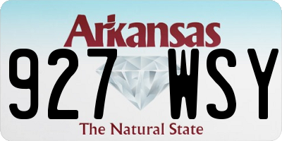 AR license plate 927WSY
