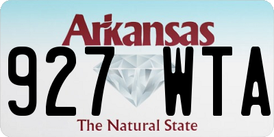 AR license plate 927WTA