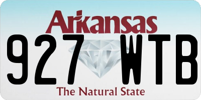 AR license plate 927WTB
