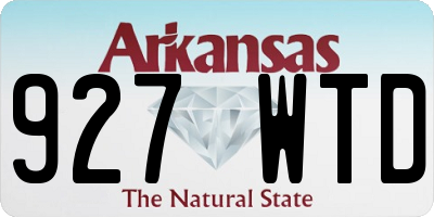 AR license plate 927WTD