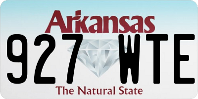 AR license plate 927WTE