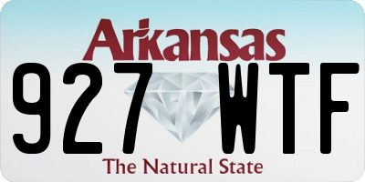 AR license plate 927WTF