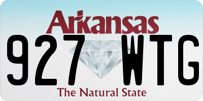 AR license plate 927WTG