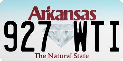 AR license plate 927WTI
