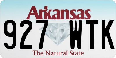 AR license plate 927WTK