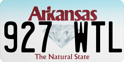 AR license plate 927WTL