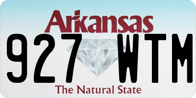 AR license plate 927WTM