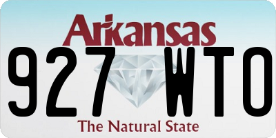 AR license plate 927WTO