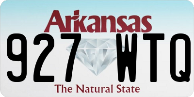 AR license plate 927WTQ