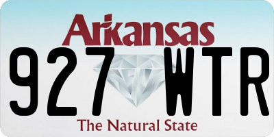 AR license plate 927WTR