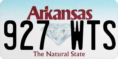 AR license plate 927WTS