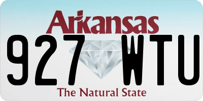 AR license plate 927WTU