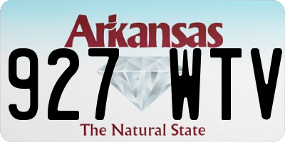 AR license plate 927WTV