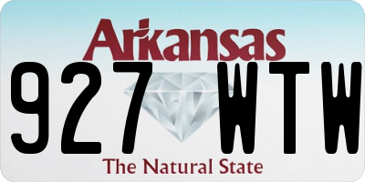 AR license plate 927WTW