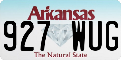 AR license plate 927WUG