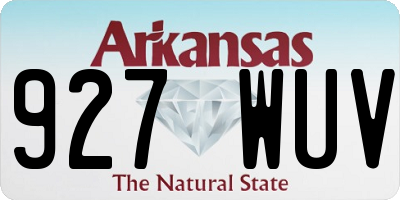 AR license plate 927WUV