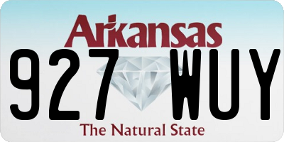 AR license plate 927WUY