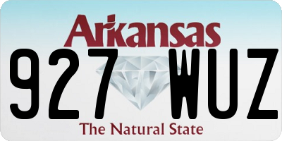 AR license plate 927WUZ
