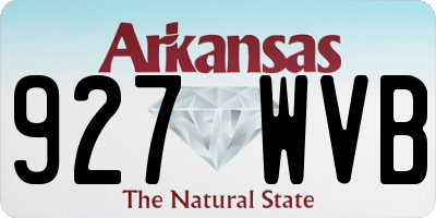 AR license plate 927WVB