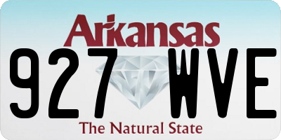 AR license plate 927WVE