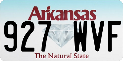 AR license plate 927WVF