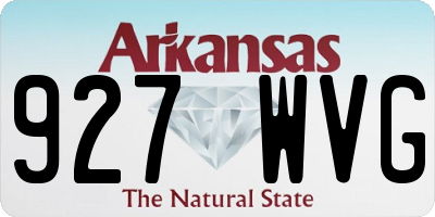AR license plate 927WVG