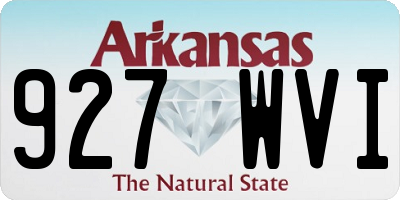 AR license plate 927WVI