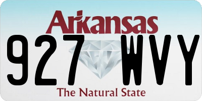 AR license plate 927WVY
