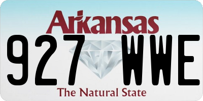 AR license plate 927WWE