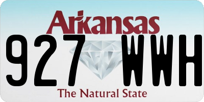 AR license plate 927WWH