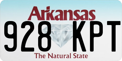 AR license plate 928KPT