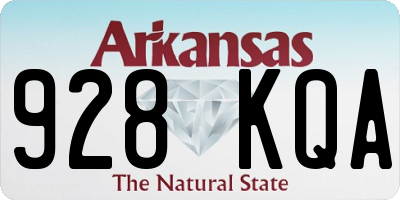 AR license plate 928KQA