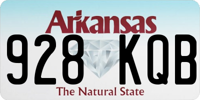 AR license plate 928KQB