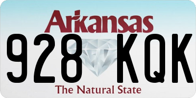 AR license plate 928KQK