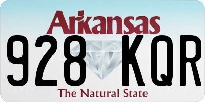 AR license plate 928KQR
