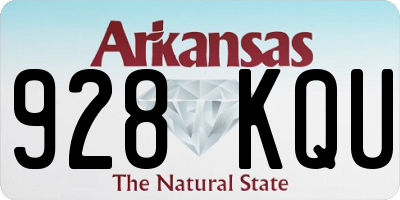 AR license plate 928KQU