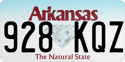 AR license plate 928KQZ