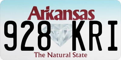 AR license plate 928KRI