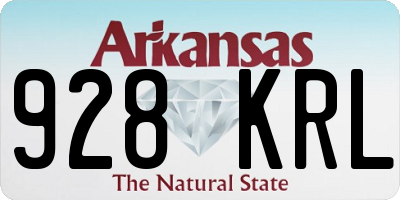 AR license plate 928KRL