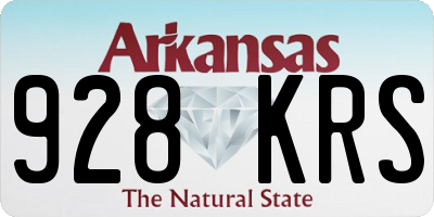 AR license plate 928KRS