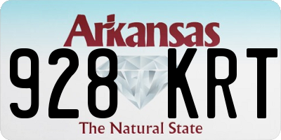 AR license plate 928KRT
