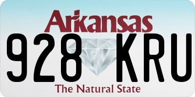 AR license plate 928KRU