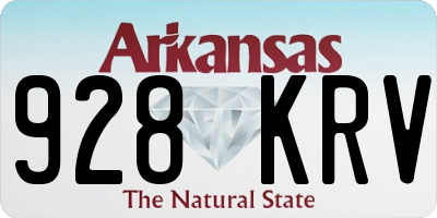 AR license plate 928KRV