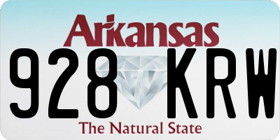 AR license plate 928KRW