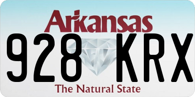 AR license plate 928KRX