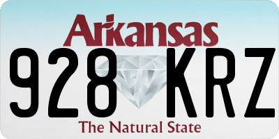 AR license plate 928KRZ