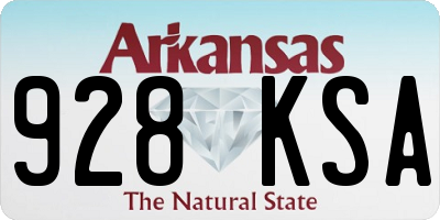 AR license plate 928KSA
